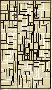 Theo van Doesburg Design for Stained-Glass Composition V. oil